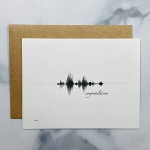 Congratulations Soundwave Greeting Cards (10 Pack with Envelopes)